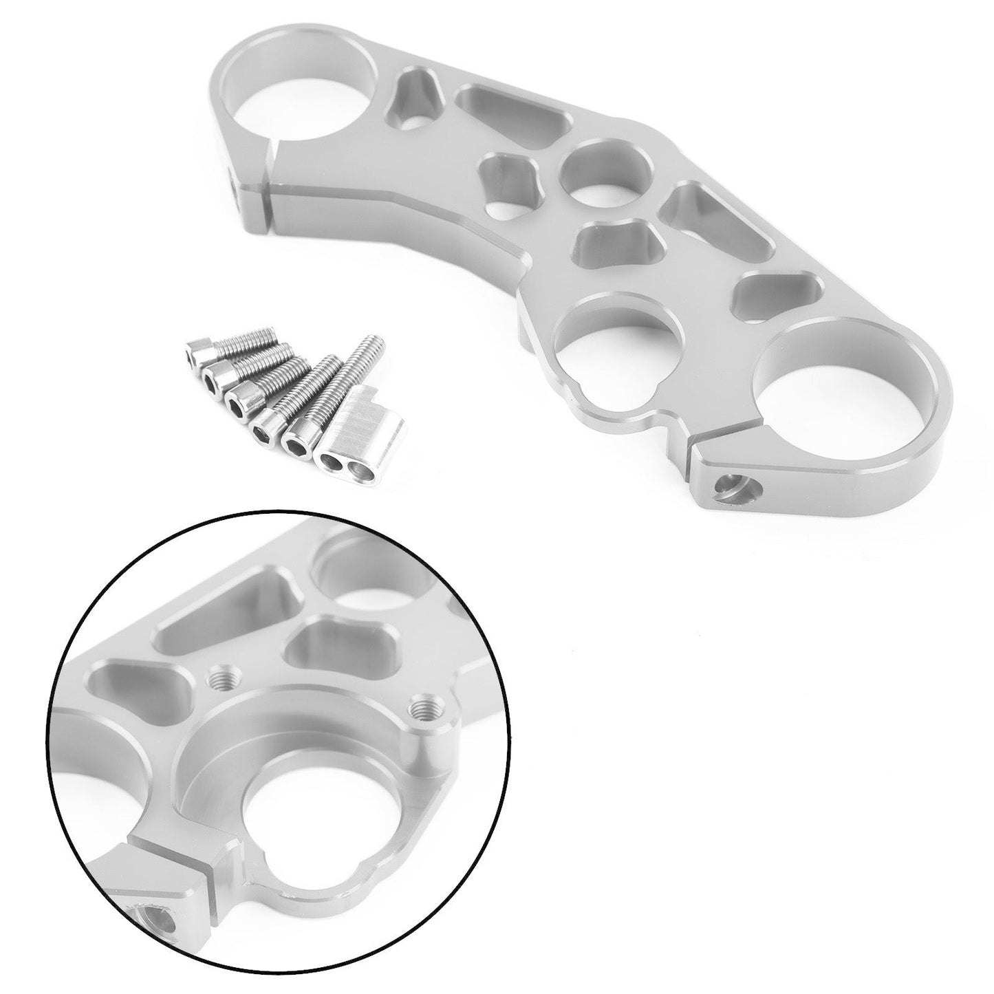 Lowering Triple Tree Front Upper Top Clamp for SUZUKI GSXR 600 750 1000 Black