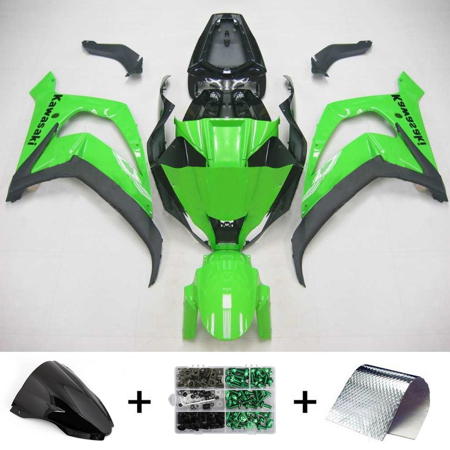 2011-2015 Kawasaki ZX10R Amotopart Injection Fairing Kit Bodywork Plastic ABS #118