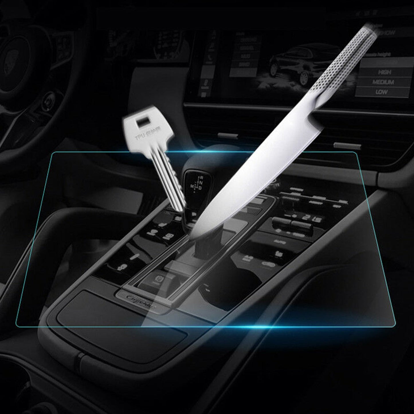 Navigation Tempered Screen Protector Film For Porsche Cayenne 2.9T3.0T 18 19 20