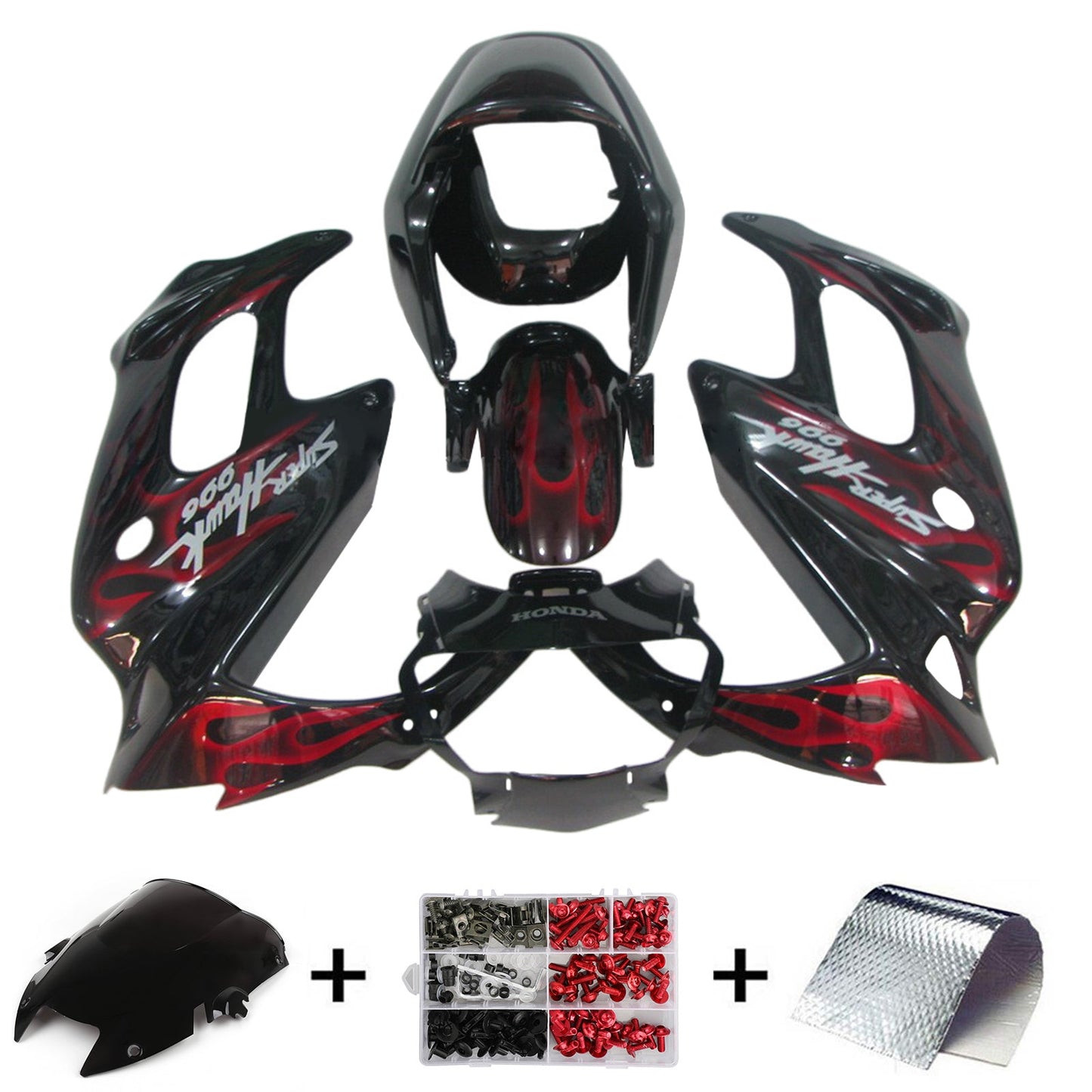 1997-2005 Honda VTR1000F Injection Fairing Kit Bodywork Plastic ABS