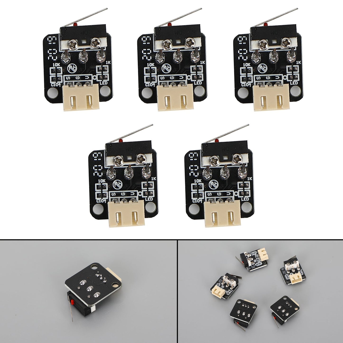 5pcs Creality 3D Printer Parts End Stop Limit Switch 3 Pin Fit for CR-10 Ender3