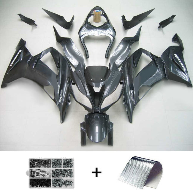 2013-2018 Kawasaki ZX6R 636 Amotopart Injection Fairing Kit Bodywork Plastic ABS #102