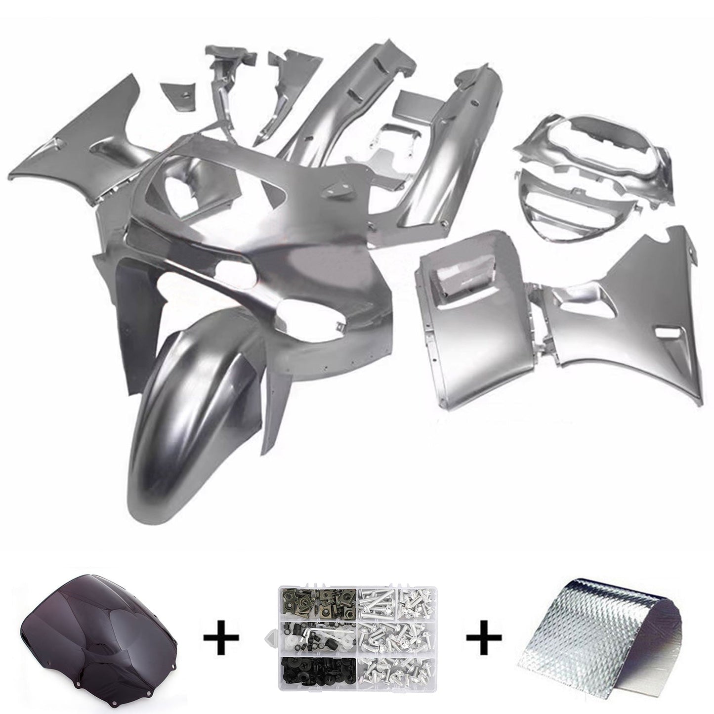 1993-2007 Kawasaki ZZR400 ZZR600 Injection Fairing Kit Bodywork Plastic ABS#109