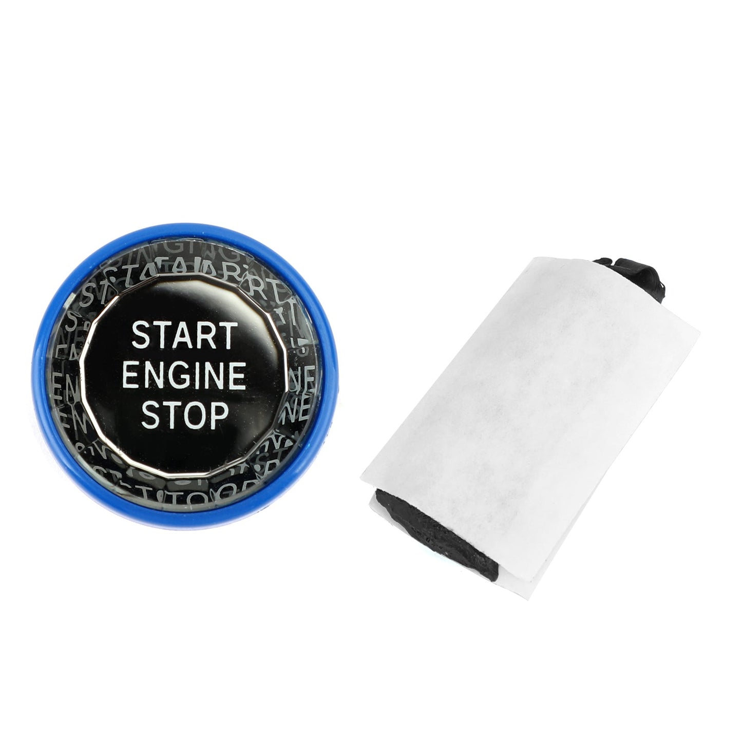 Engine Start Stop Push Button Knob Switch Decor Cover Fit For Jaguar XF XE F-Pace BLK