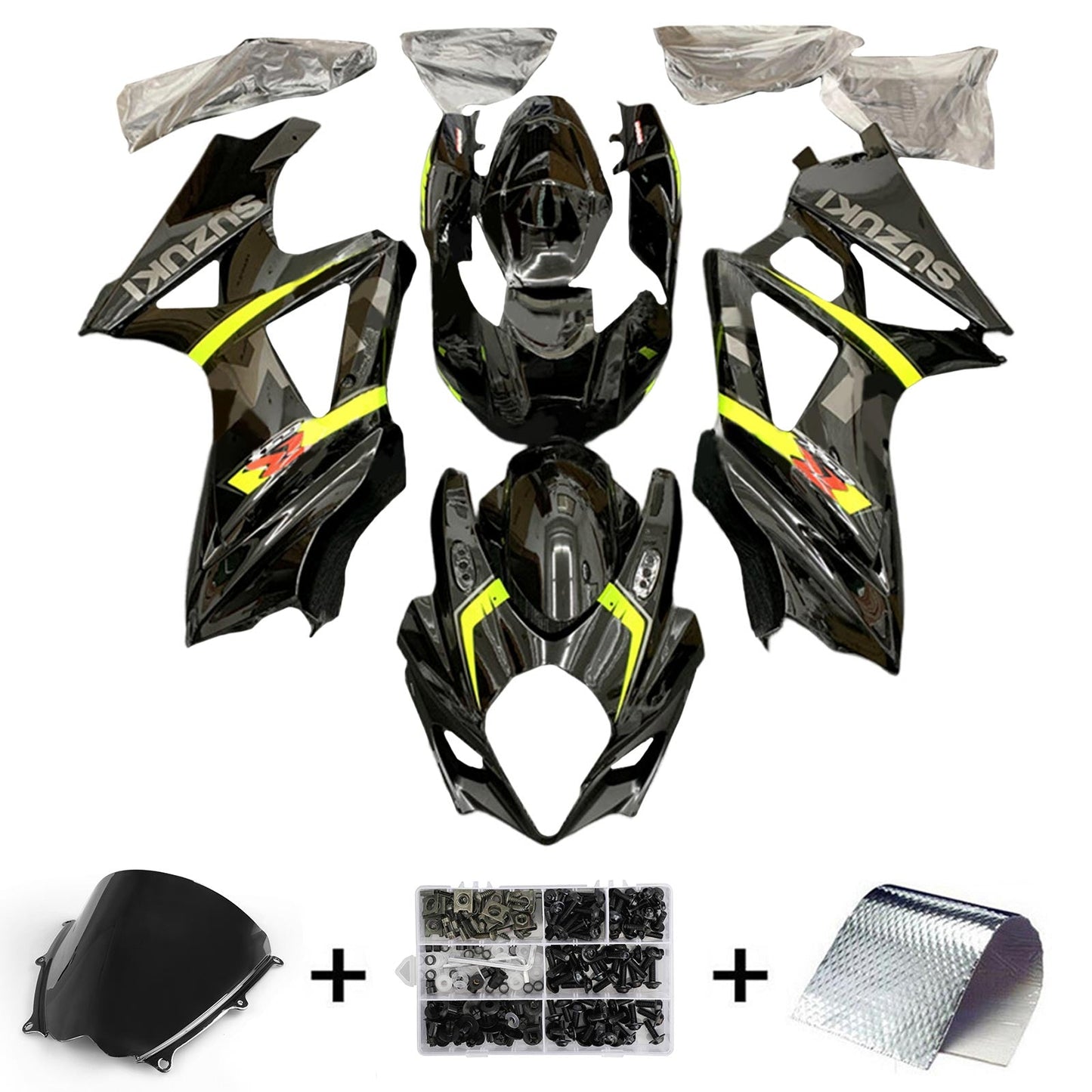 2007-2008 Suzuki GSXR1000 K7 Fairing Kit Bodywork Plastic ABS