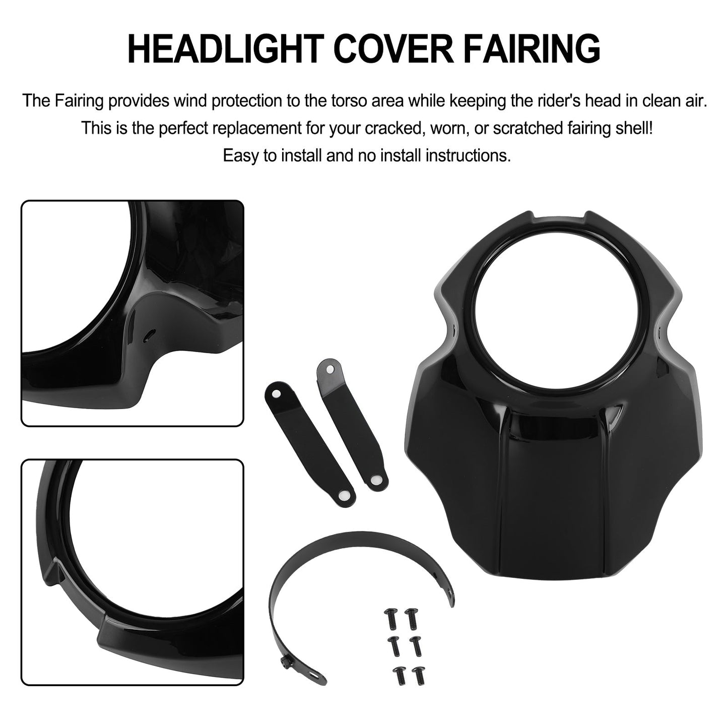 Headlight Fairing Windshield Cover For Yamaha XVS 950 SPEC BOLT 950 2014-2020