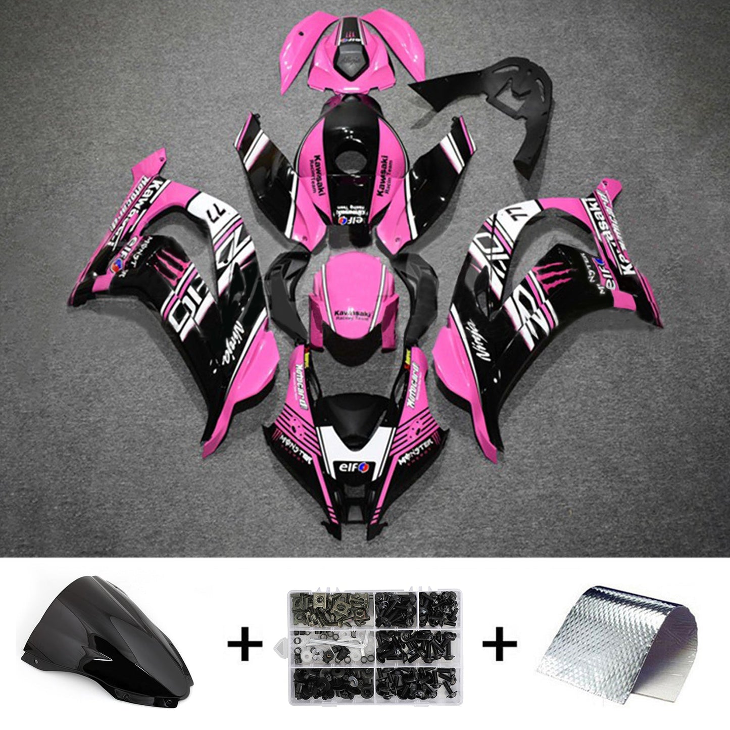 2016-2020 Kawasaki ZX10R Injection Fairing Kit Bodywork Plastic ABS#147