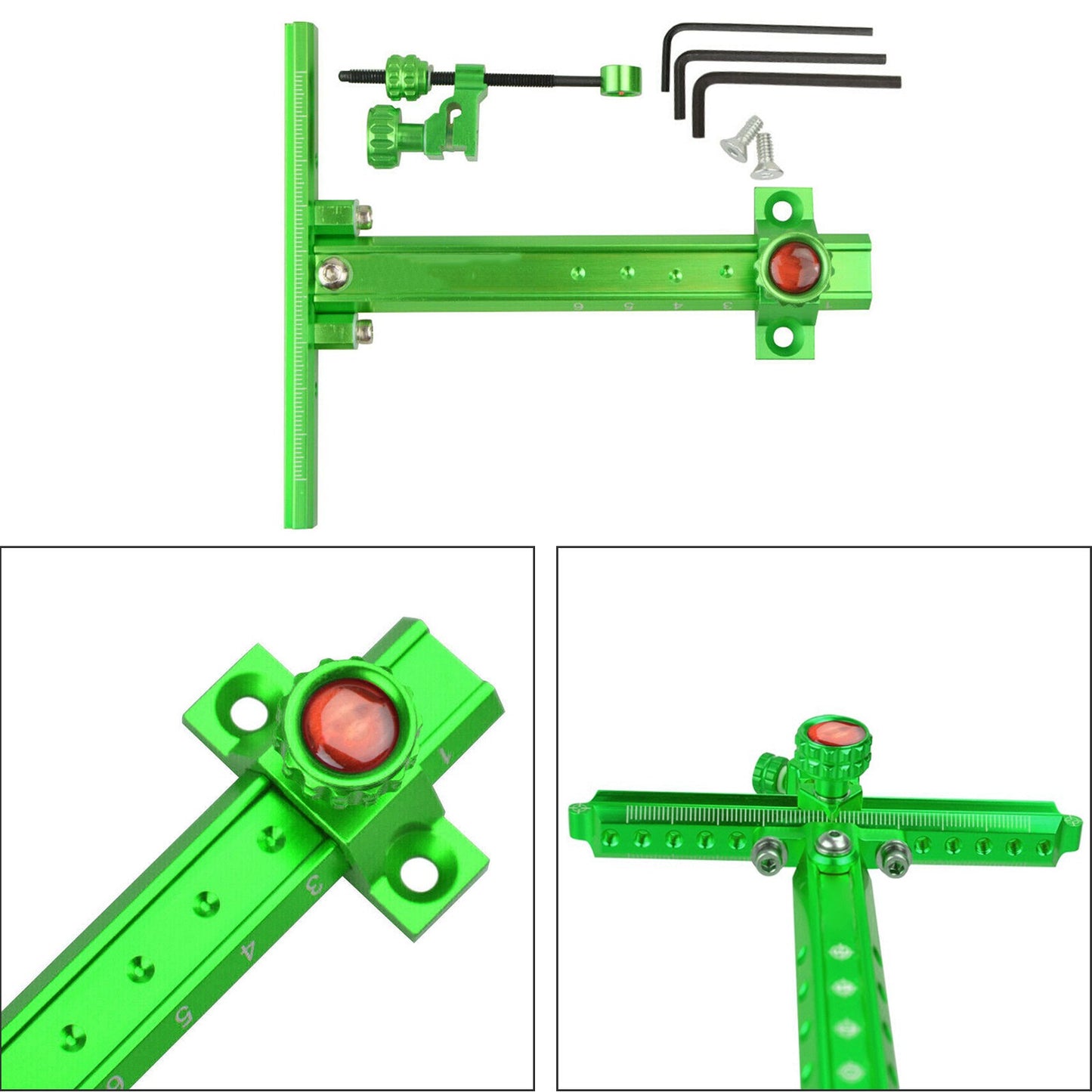 6" Archery Recurve Bow Sight Adjustable Hunting Shooting