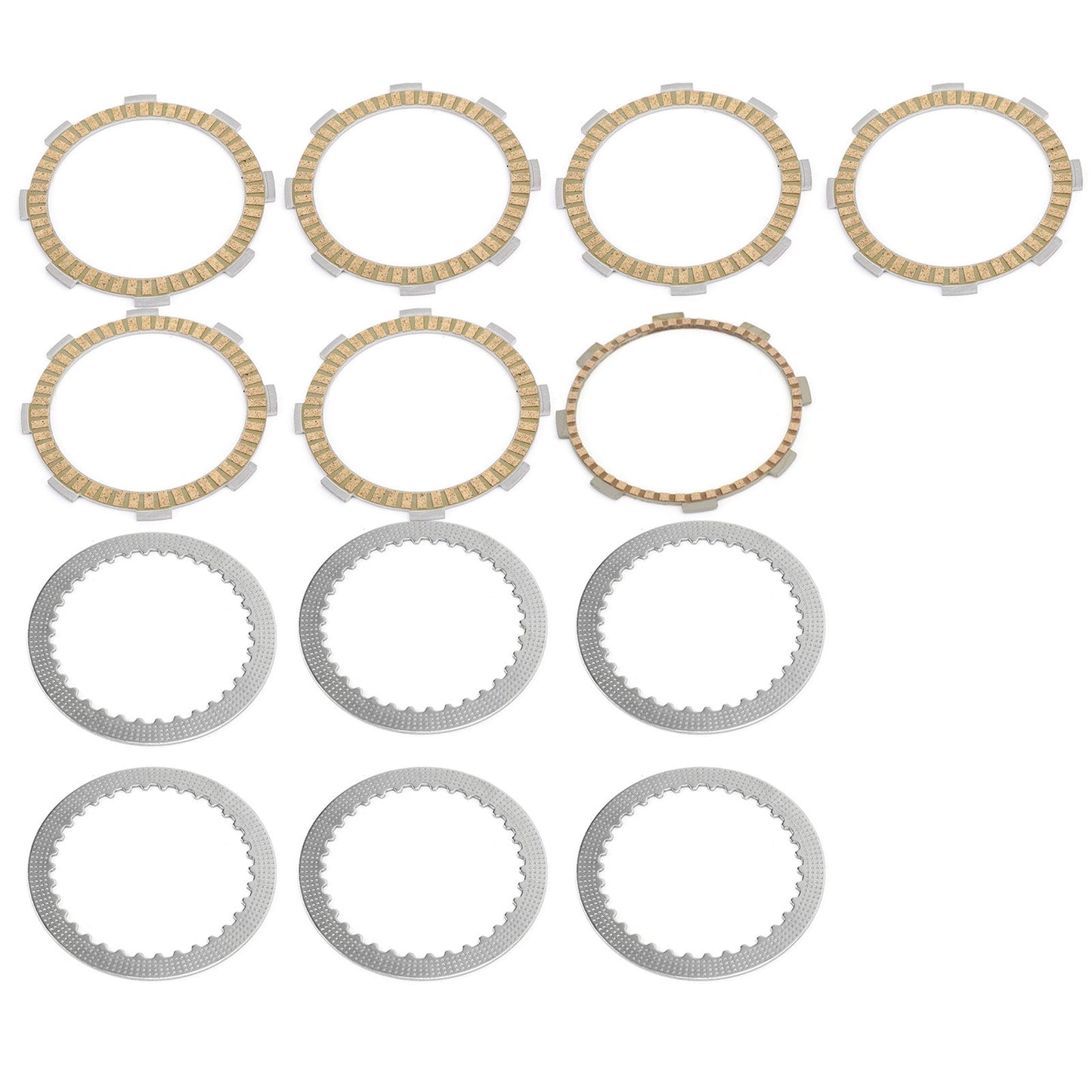 Clutch Plate Kit - Friction & Steel Plates For Honda CB250 Hornets 250 CBR250 MC19 CBR250 MC22 VTZ250 H/J/K VT250 FL Spada/Castec VTR250 Interceptor VTR MC15 VTR250 Interceptor VTR MC33