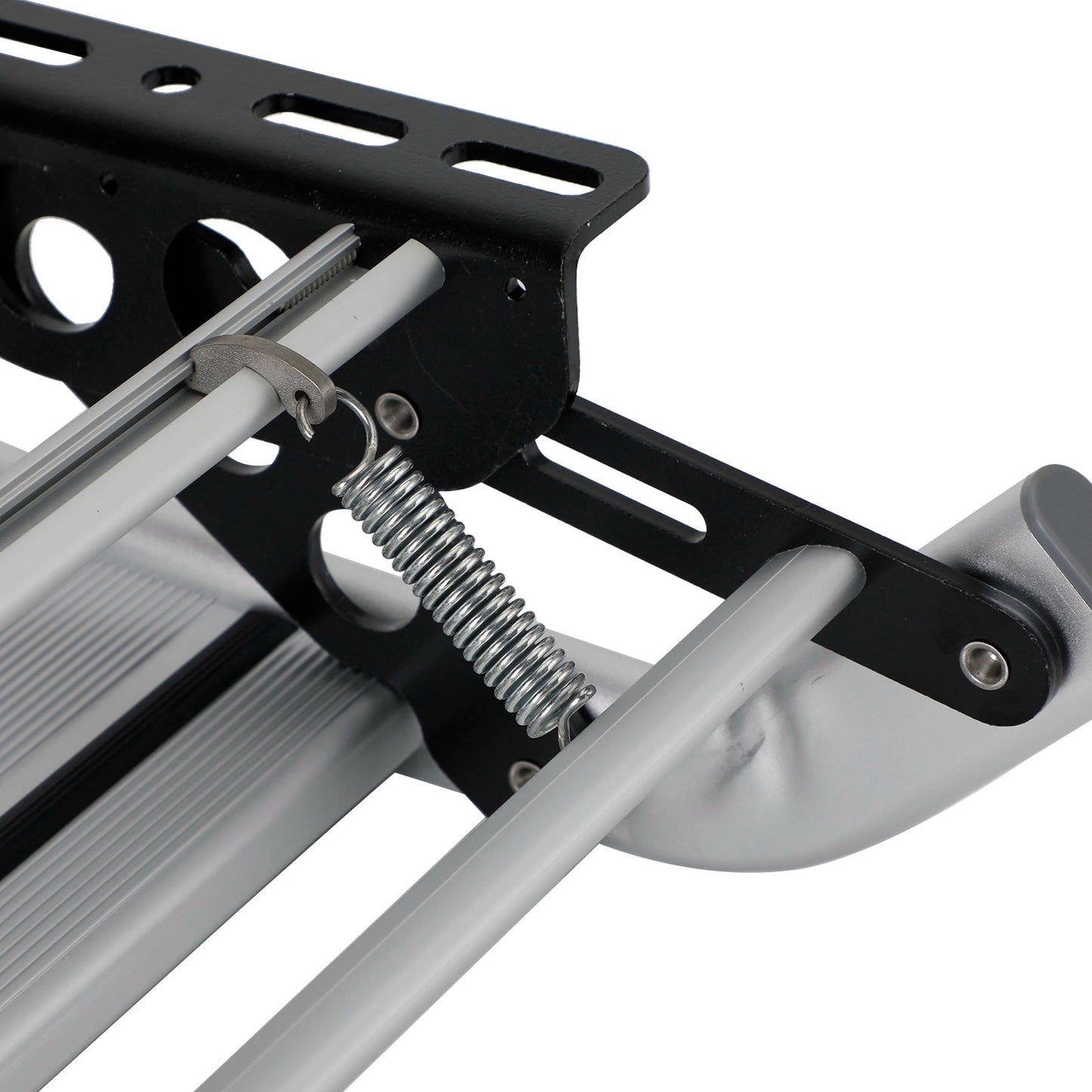 Aluminum Caravan Step Motorhome Step Compact One-Hand Expand or Collapse Foldaway Entry Step Collapsible for General RV