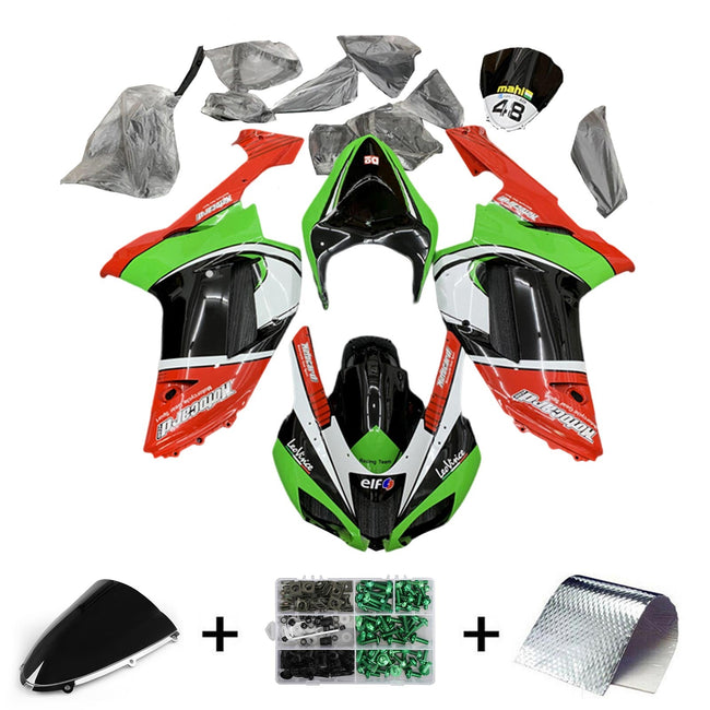 2007-2008 Kawasaki ZX6R 636 Fairing Kit Bodywork Plastic ABS