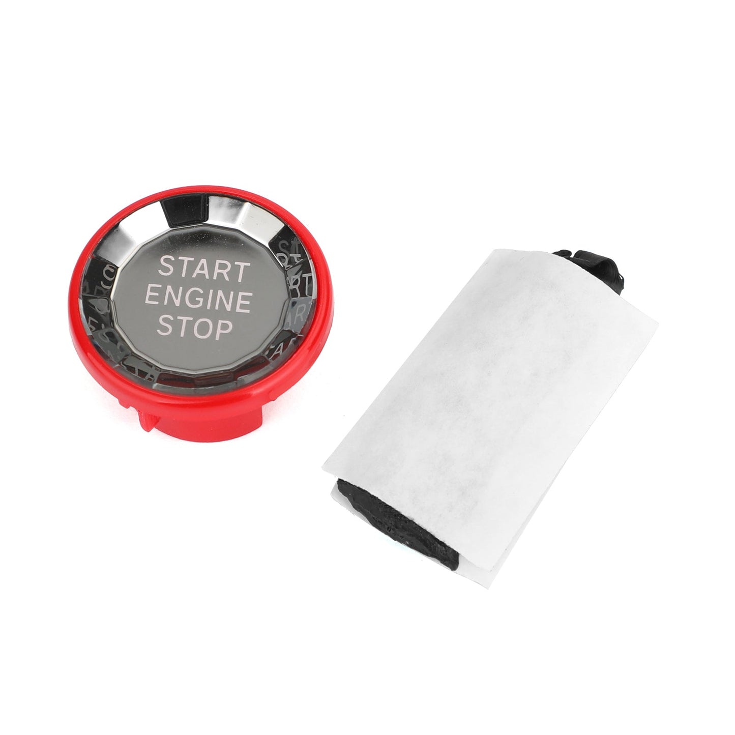 Engine Start Stop Push Button Knob Switch Decor Cover Fit For Jaguar XF XE F-Pace BLK