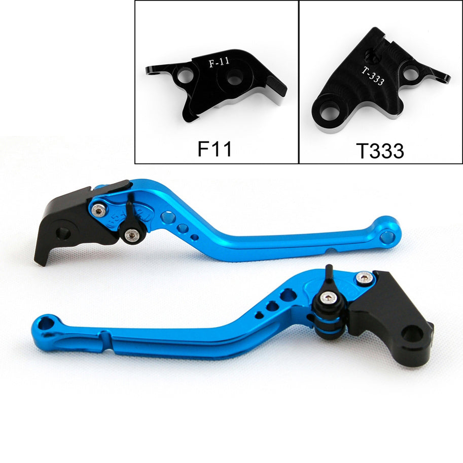 Long Brake Clutch Levers For Triumph Daytona 675 R 11-14 Black