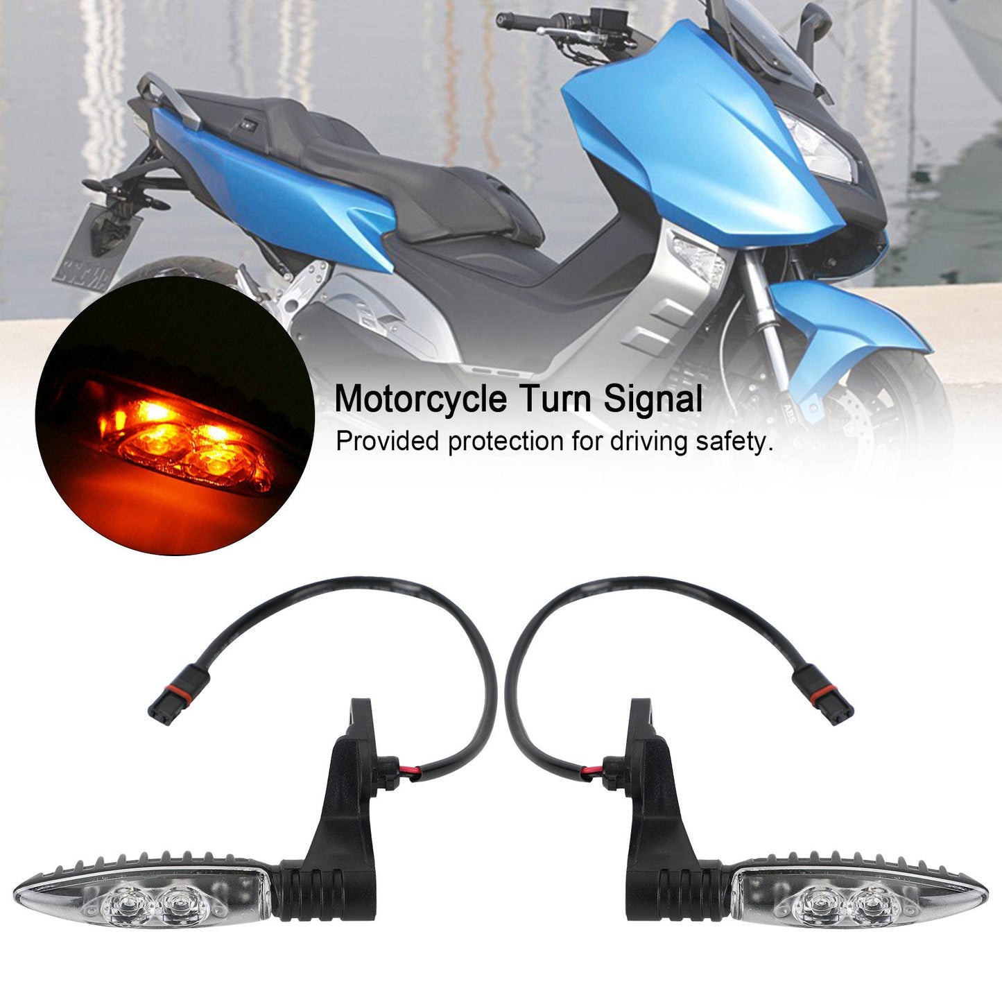 Rear LED Turn Signal Lights Indicator For BMW F650 F700GS F800 GS R1200 GS