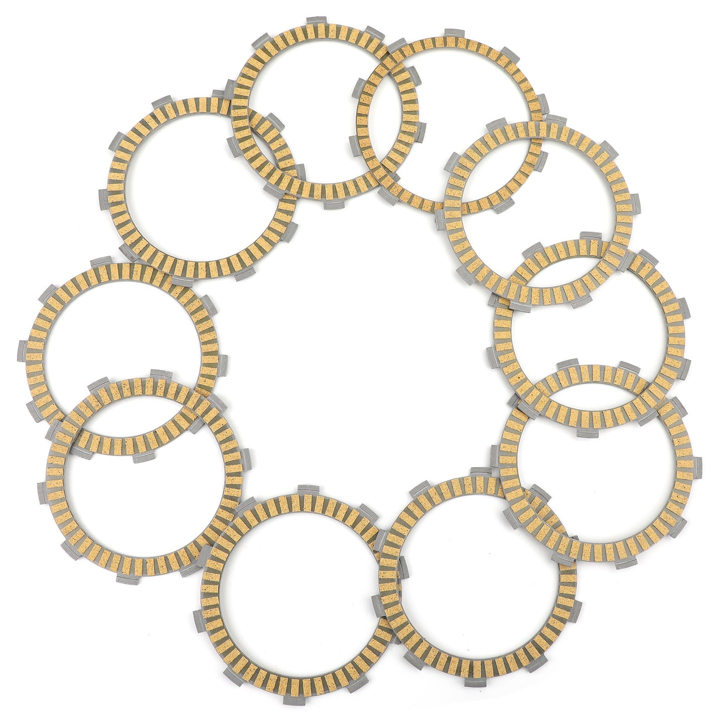 Clutch Plate Kit - Friction Plates For Suzuki GSF1200 Bandit 1200 1996-2005 GSF1200S Bandit S 1996-2006 GSR750 L1/L2/L3 2011-2014 GSXR750 T/V/W/X 1997-1999 TL1000 SV/SW 1997-1998 GS1200 SSK1/ZK1 (GV78A) 2001 GSX1200 FSW/FSX Inazuma 1998-1999