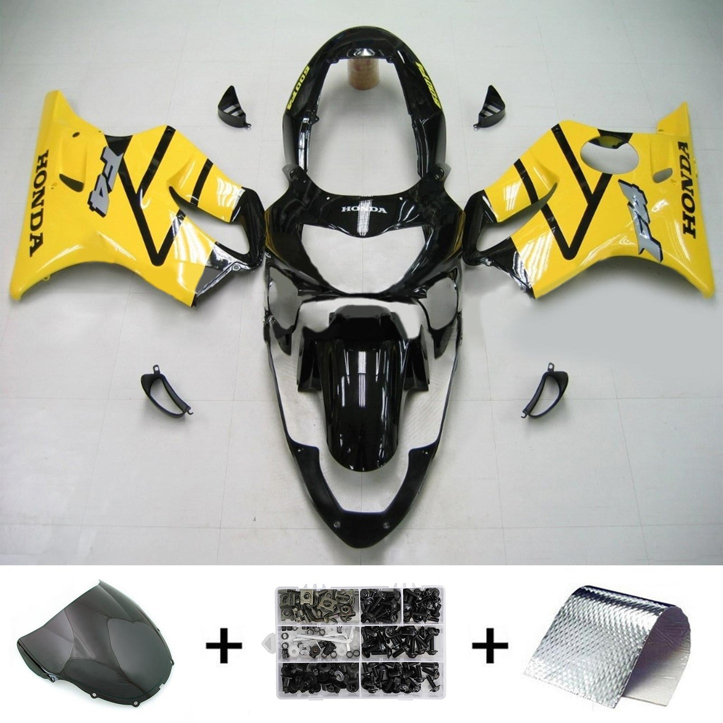 1999-2000 Honda CBR600F4 Amotopart Injection Fairing Kit Bodywork Plastic ABS #123