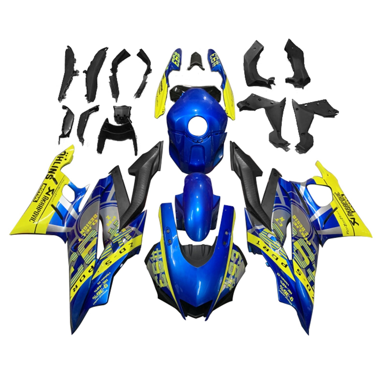 2022-2023 Yamaha YZF-R3 R25 Injection Fairing Kit Bodywork Plastic ABS ...