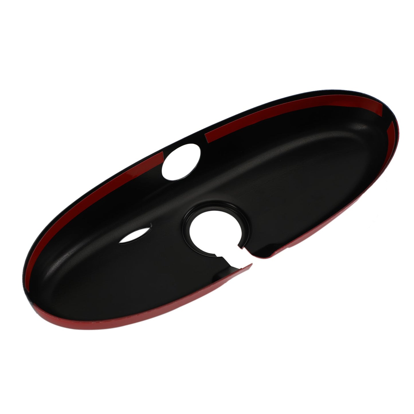 Black/Grey Checkered Red Rear View Mirror Cover For BMW MINI Cooper R55 R56 R57