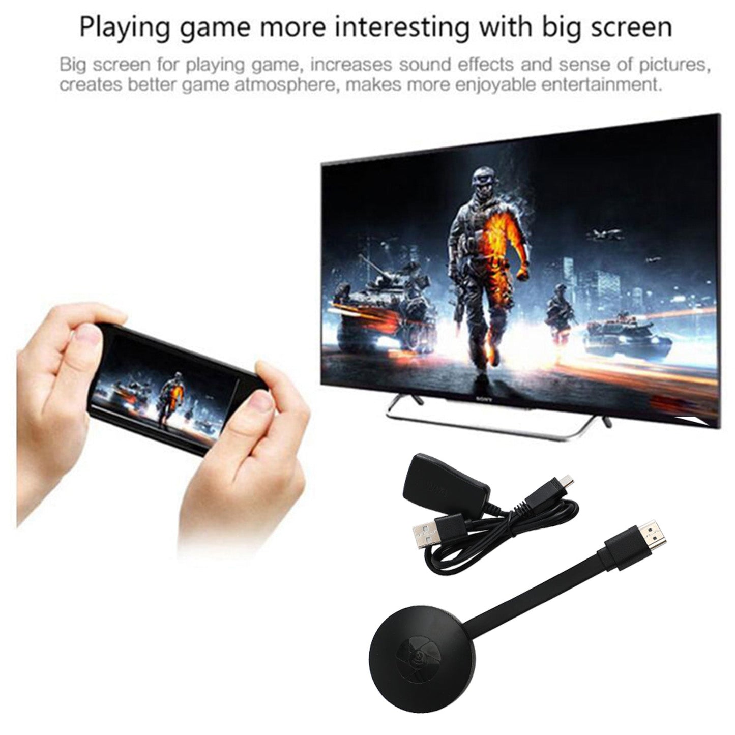 4K 1080P Wireless WiFi Display Dongle TV Stick HDMI G2 Adapter For IOS Android