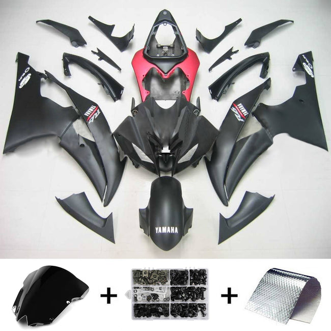 2008-2016 Yamaha YZF 600 R6 Amotopart Injection Fairing Kit Bodywork Plastic ABS #117