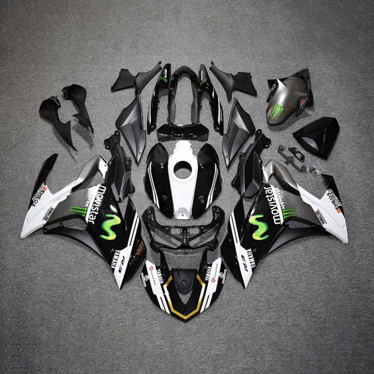 14-18 Yamaha YZF-R3 15-17 R25 Amotopart Injection Fairing Kit Bodywork ABS #101