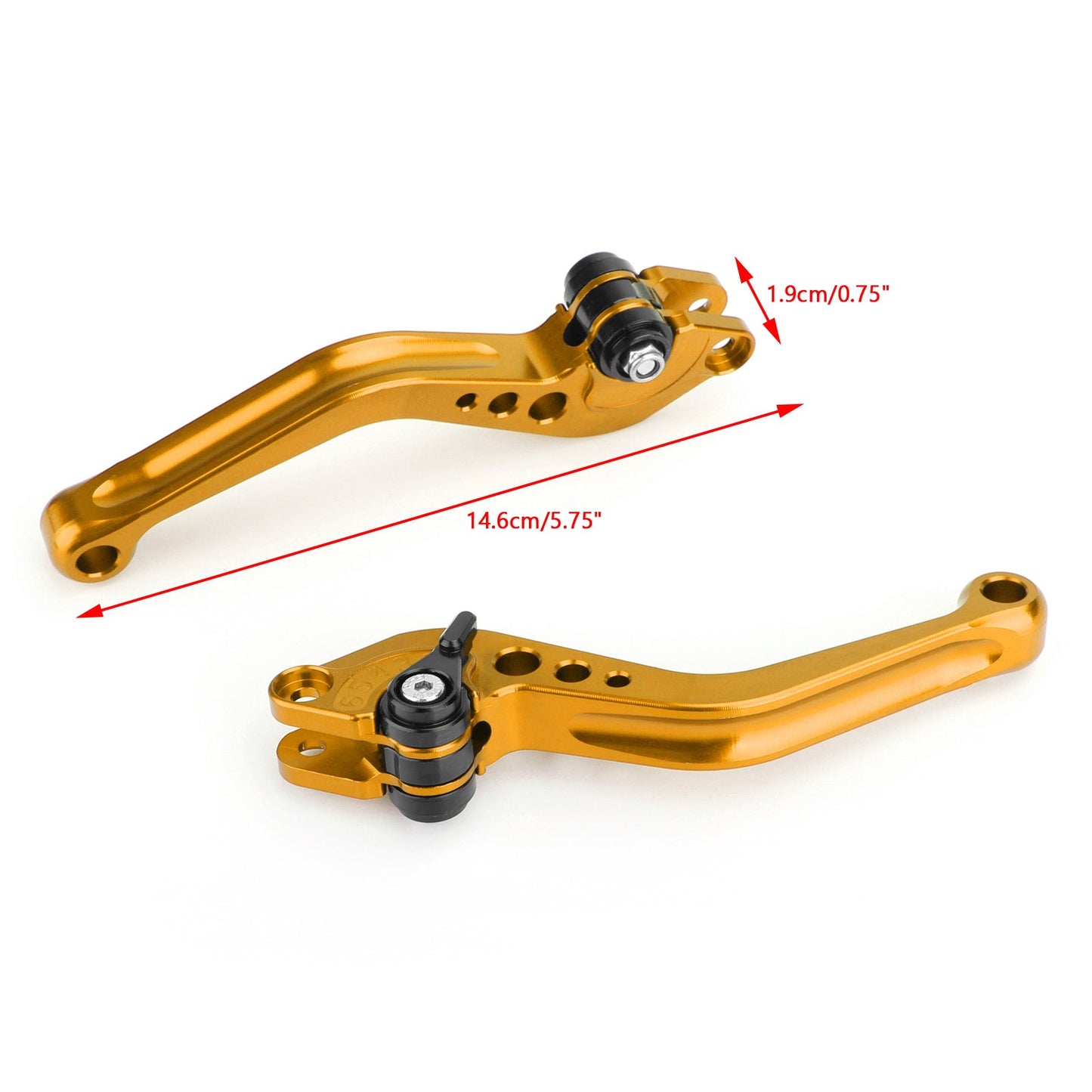 Short Clutch Brake Lever For KTM 390 2019 Silver Generic