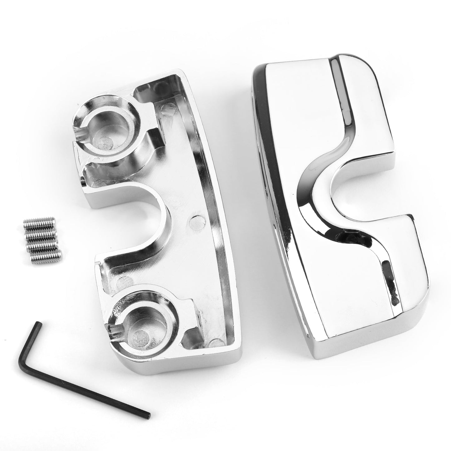 Scorpion Spark Plug Head Bolt Covers For Harley Twin Cam Engines 99-17 Chrome