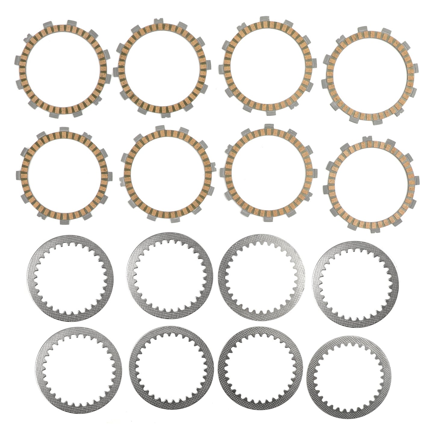 Clutch Plate Kit - Friction & Steel Plates For Suzuki GSF400 M/N/P/S/VS/V-V/VZ-V Bandit GSX400 FJ/FK/FAK/FL GSXR400 J/RR/RAK/RL/RM/RN/RP/RS GSF400 K/NK/Z/VM/VZM/P/NP/VP/VZP/VR