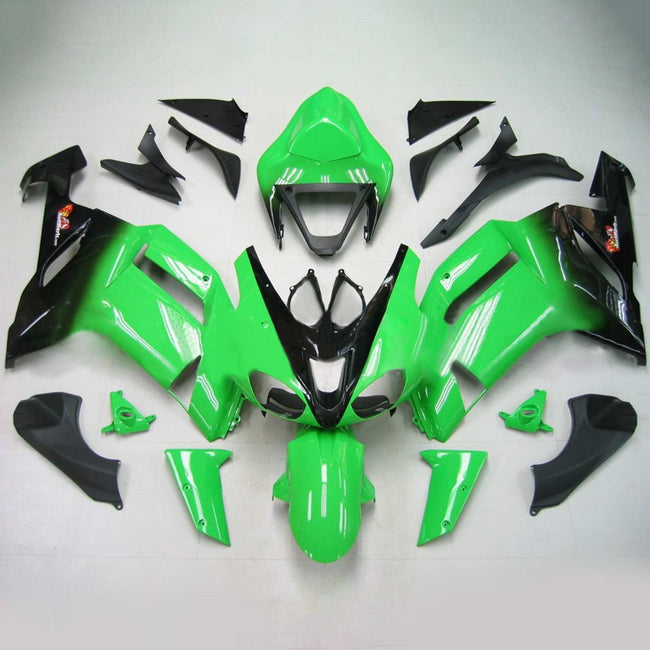 2007-2008 Kawasaki ZX6R 636 Amotopart Injection Fairing Kit Bodywork Plastic ABS #131