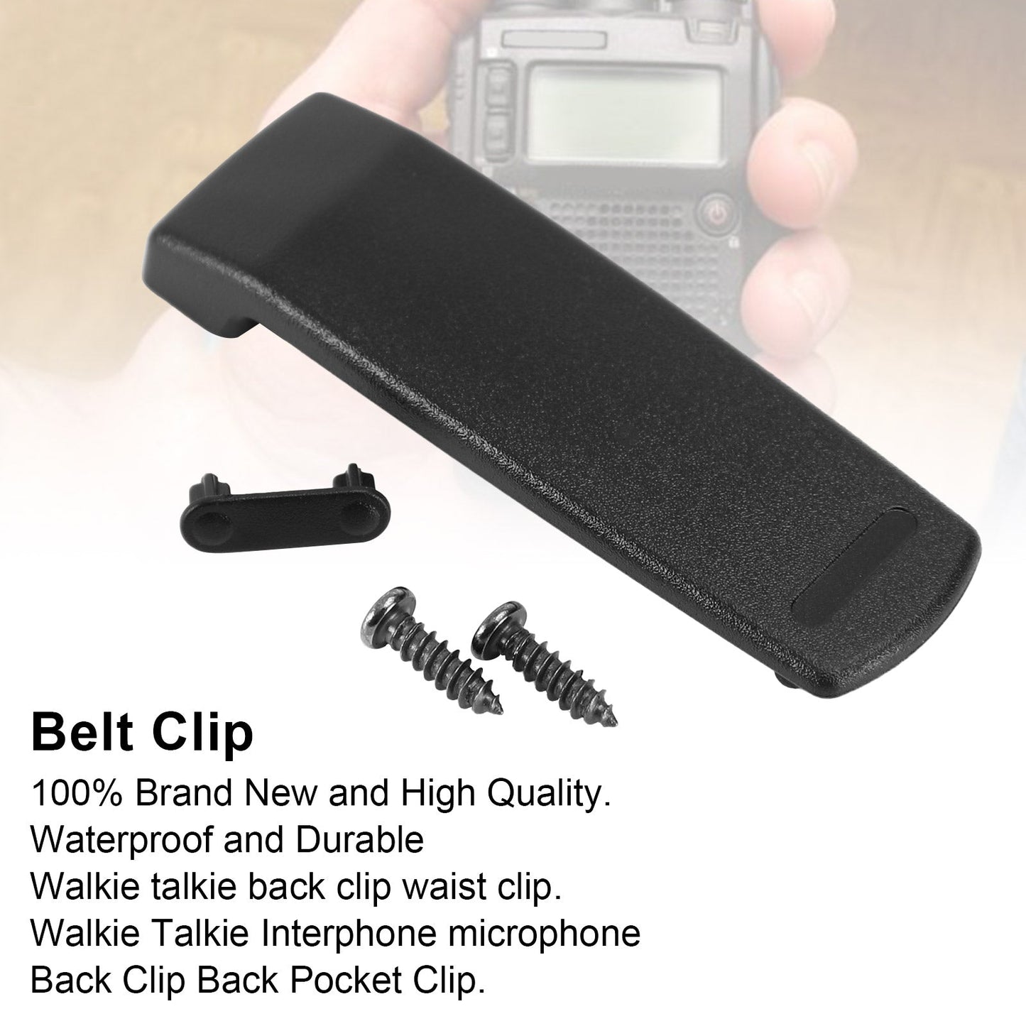 1X Back Pocket Clip Belt Clip Fit For Vx-8R Vx-8E Vx-8Dr Vx-8De Walkie Talkie