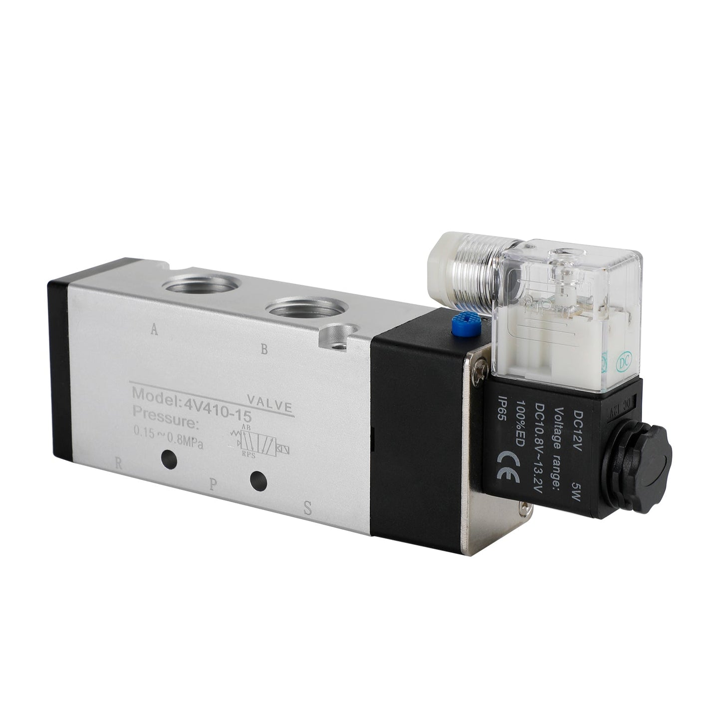 Pneumatic Electric Solenoid Air Valve 4V310-10 DC 12V 2 Position 5 Way PT 1/2"