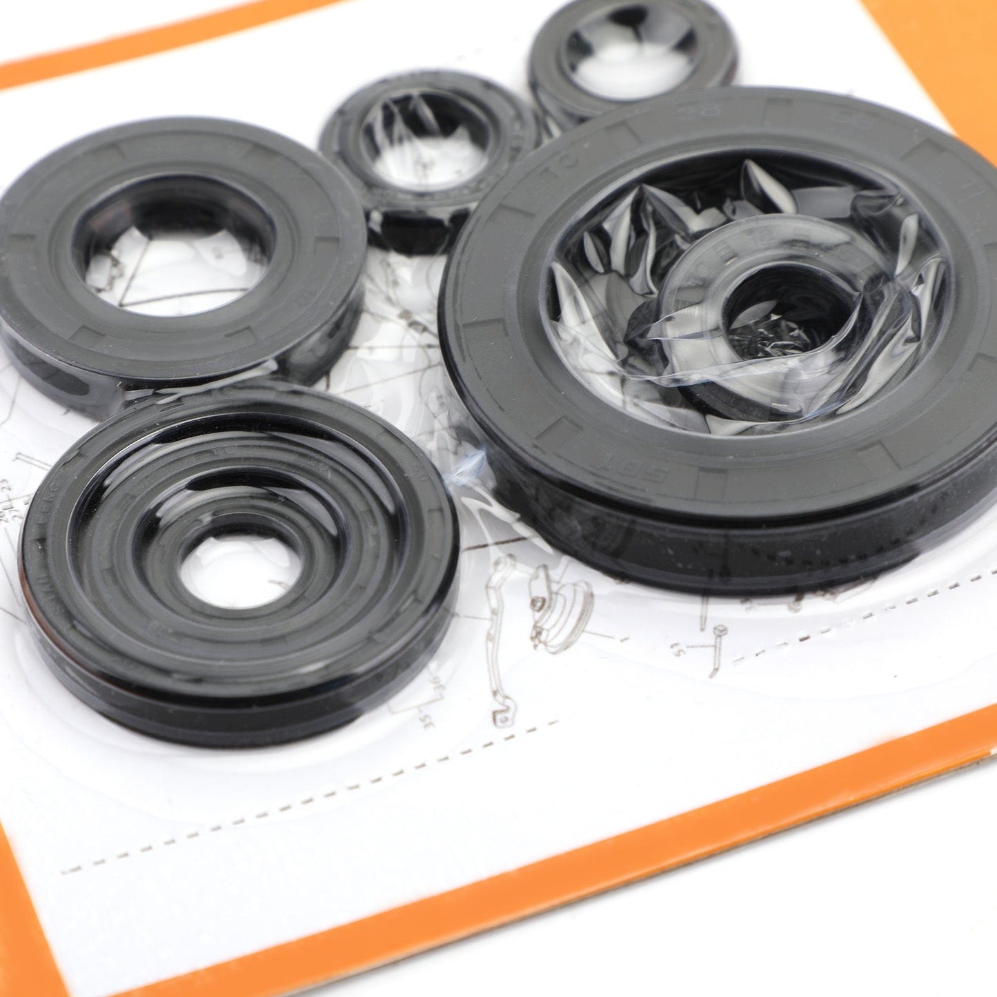 9pcs Engine Oil Seal Kit Set for Honda CR250R 2005-2007 cr250r cr-250r