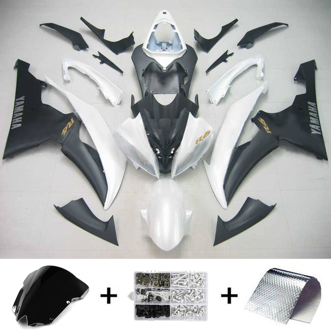 2008-2016 Yamaha YZF 600 R6 Injection Fairing Kit Bodywork Plastic ABS #129