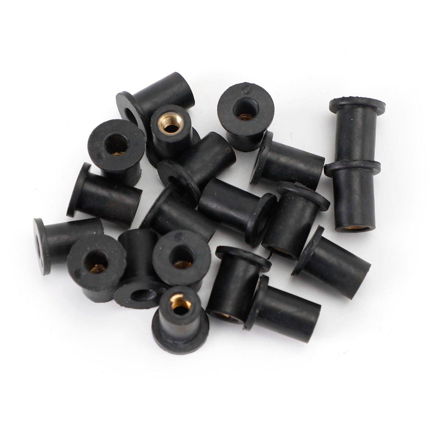 M4 Rubber Well Nuts Wellnuts for Fairing & Screen Fixing Pack of 20 - 8mm Hole
