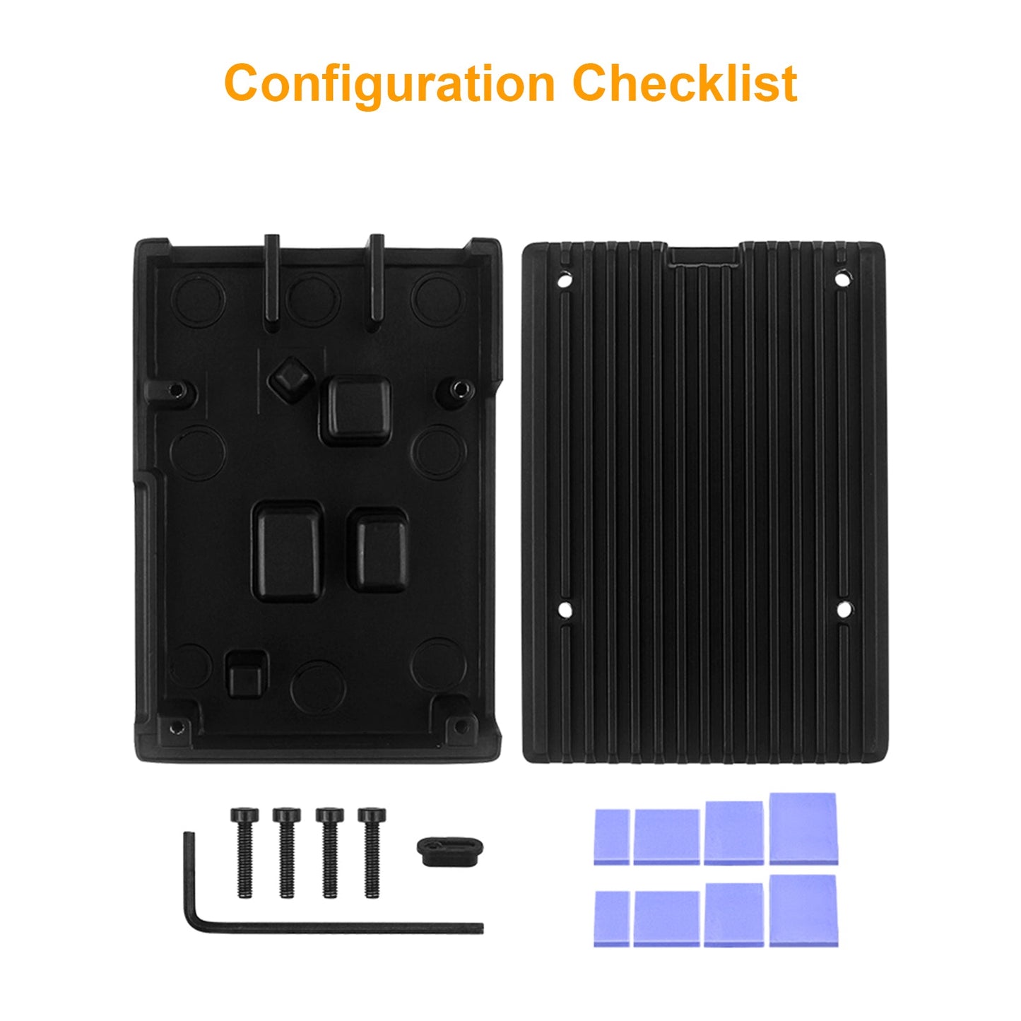 Passive Cooling Aluminum Shell Raspberry Pi5 Metal Shell Aluminum Alloy Box