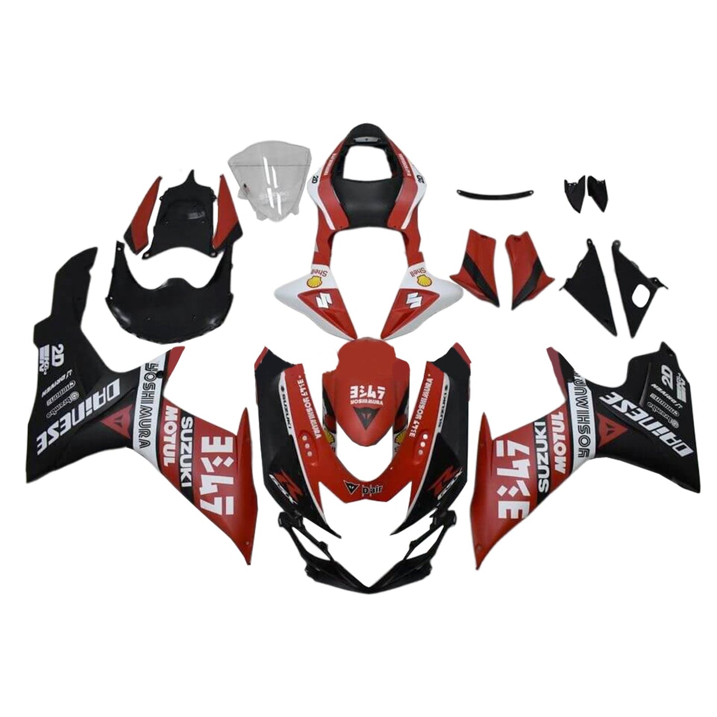 2011-2024 Suzuki GSXR 600/750 K11 Amotopart Injection Fairing Kit Bodywork Plastic ABS #101