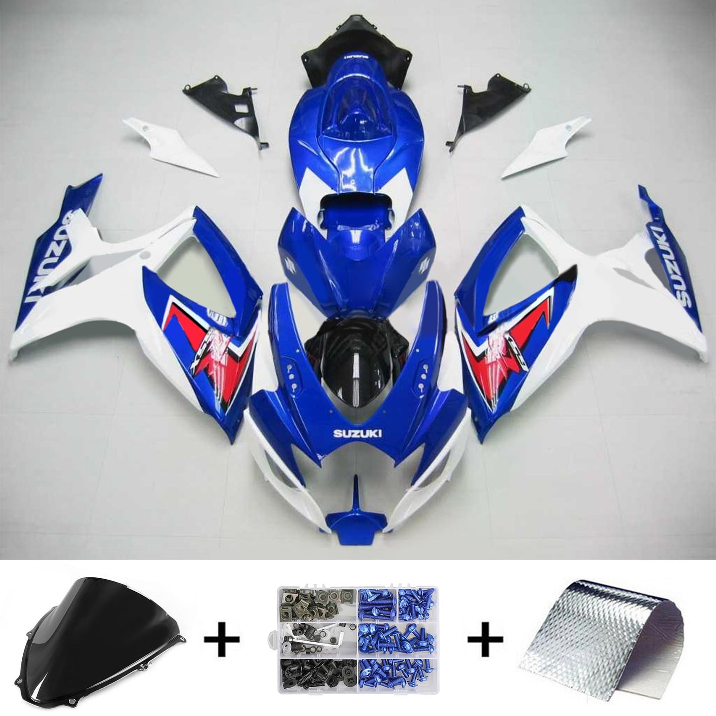 2006-2007 Suzuki GSXR 600/750 K6 Amotopart Injection Fairing Kit Bodywork Plastic ABS #121