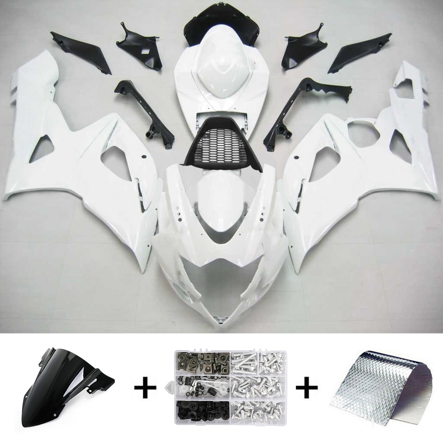 2005-2006 Suzuki GSXR1000 K5 Amotopart Injection Fairing Kit Bodywork Plastic ABS #139