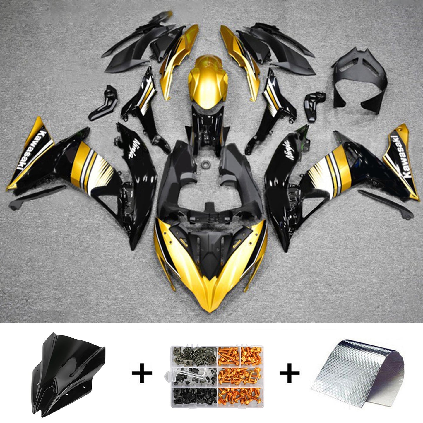 2017-2019 Kawasaki ER6F/Ninja650R Injection Fairing Kit Bodywork Plastic ABS#106