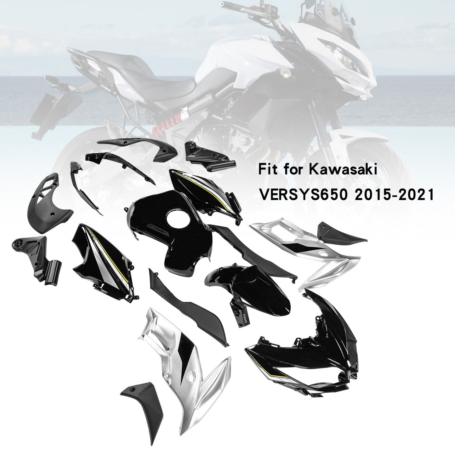 2015-2021 Kawasaki VERSYS650 Fairing Kit Bodywork Plastic ABS