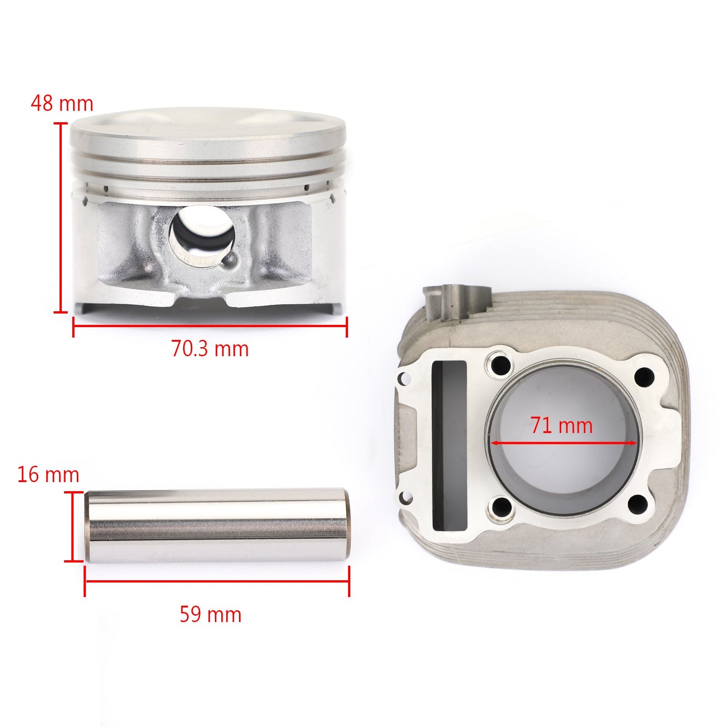 Cylinder Piston Gasket Kit For Yamaha Moto-4 Bear Tracker Timberwolf 250 89-04
