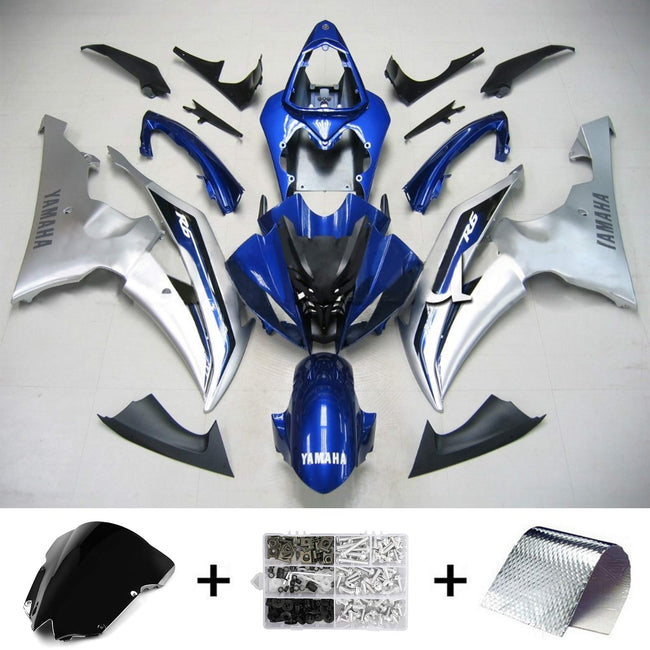 2008-2016 Yamaha YZF 600 R6 Injection Fairing Kit Bodywork Plastic ABS #158