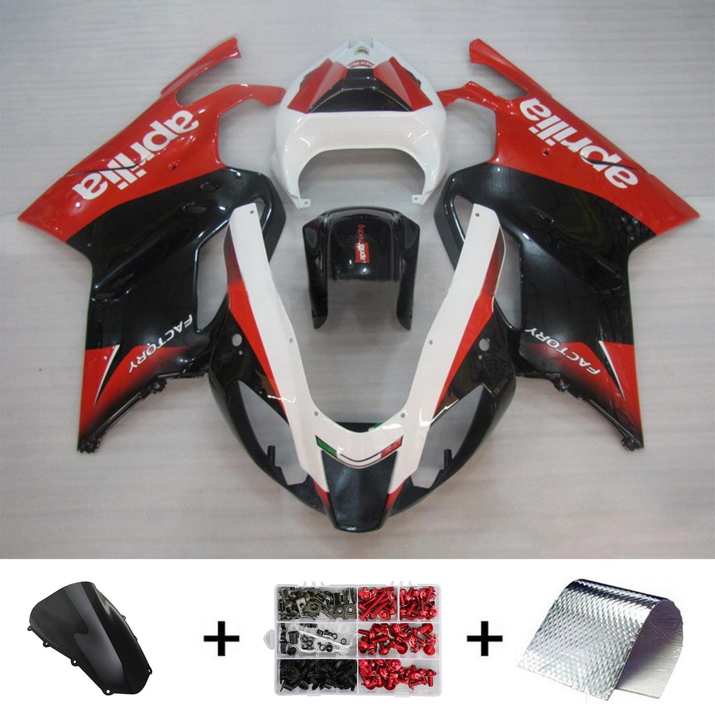 2003-2006 Aprilias RSV1000 Amotopart Injection Fairing Kit Bodywork Plastic #106