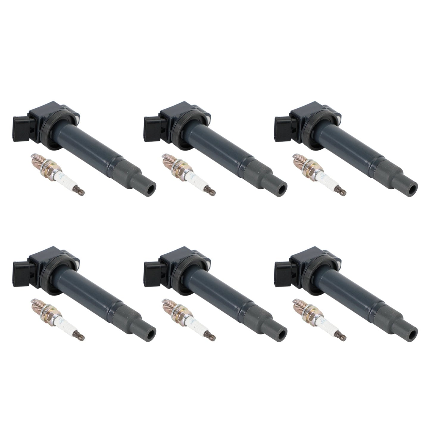 1999-2003 Lexus ES300 RX300 3.0L V6 Ignition Coil+ Spark Plug 90919-02234 C-528 C1175 GN10536 UF267 6 Pairs