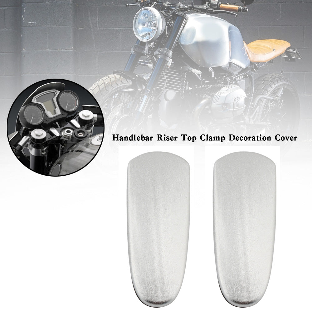 Aluminum Motorcycle Handlebar Riser Top Clamp Decoration Cover For BMW R nineT