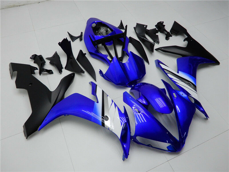 2004-2006 Yamaha YZF R1 Amotopart Fairing Blue Black Kit