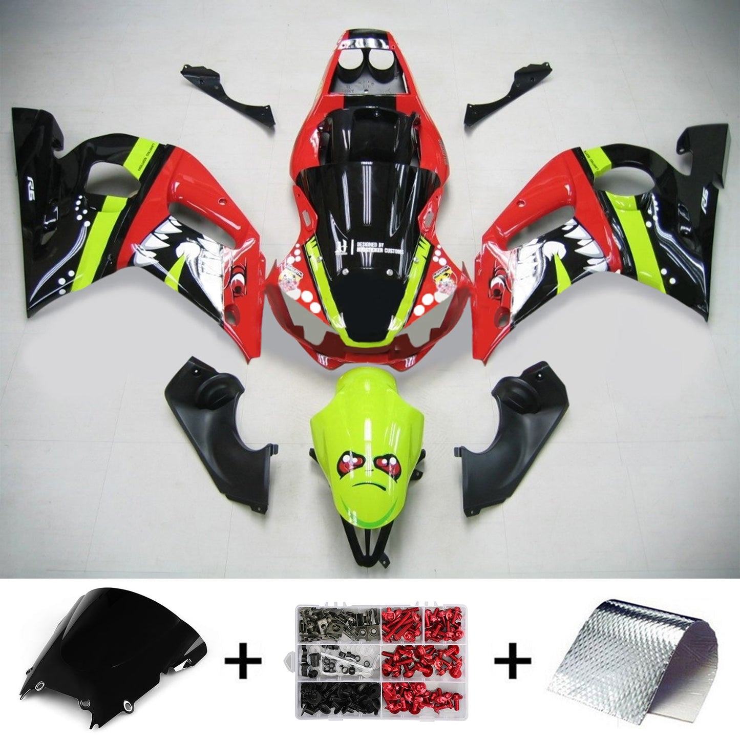 1998-2002 Yamaha YZF 600 R6 Injection Fairing Kit Bodywork Plastic ABS #131