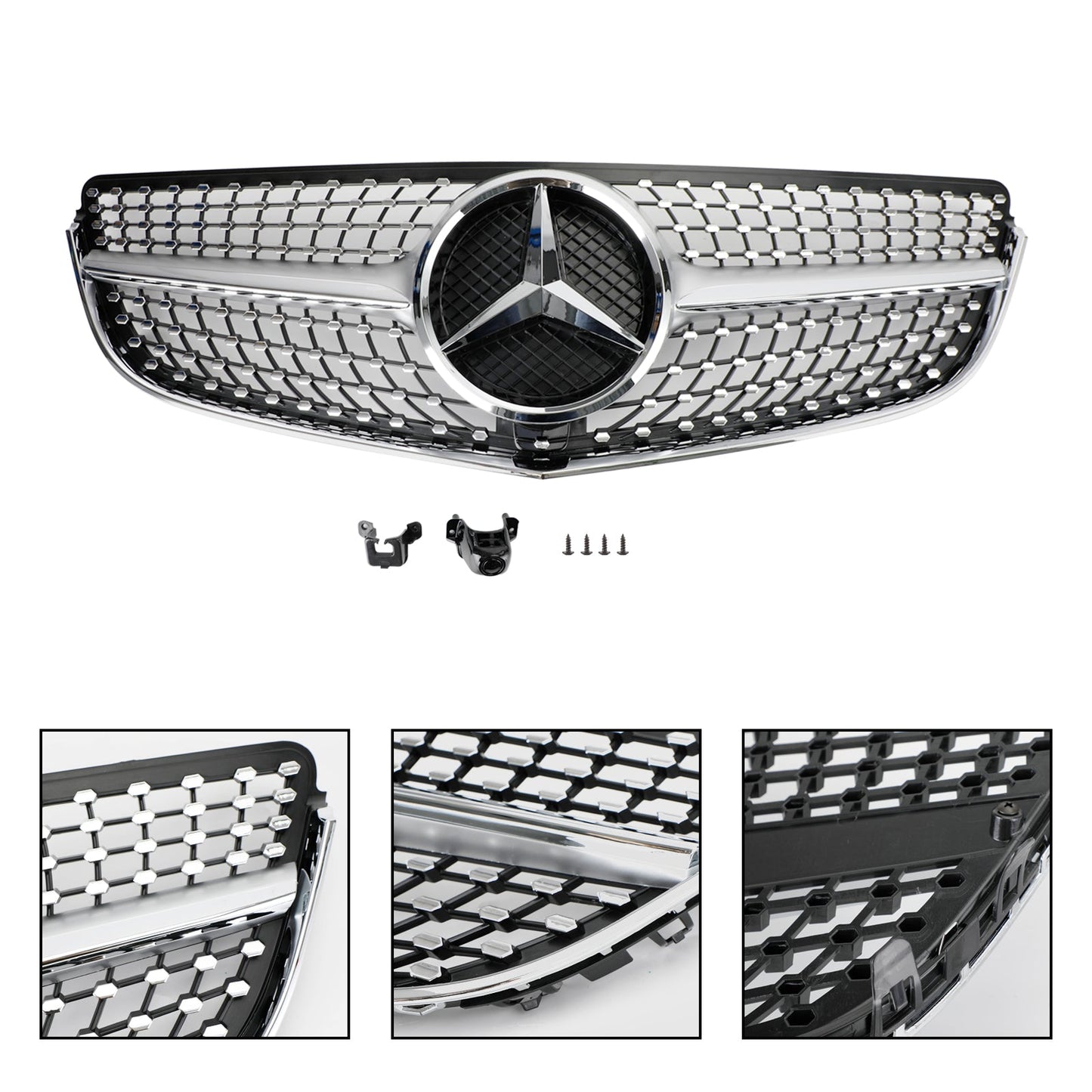 E-CLASS W207 2014-2017 Benz Mercedes Grill Coupe Front Bumper Grille Grill Diamond