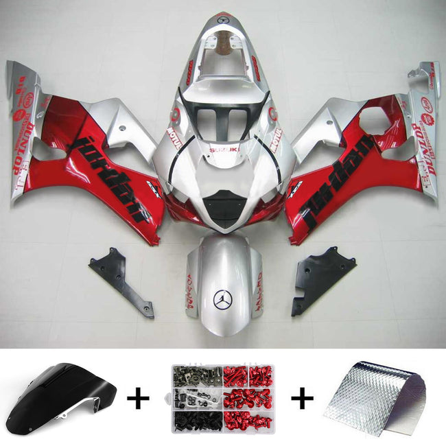 2003-2004 Suzuki GSXR1000 K3 Amotopart Injection Fairing Kit Bodywork Plastic ABS #107