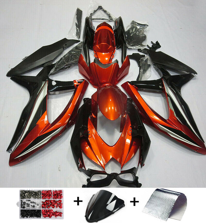 2008-2010 Suzuki GSXR600/750 Amotopart Fairing Orange Kit